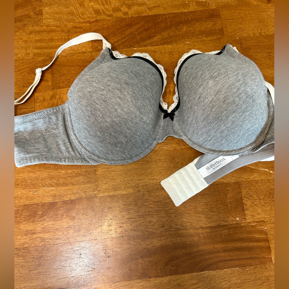 Women’s Motherhood Maternity breastfeeding/ nursing bra gray 36DD